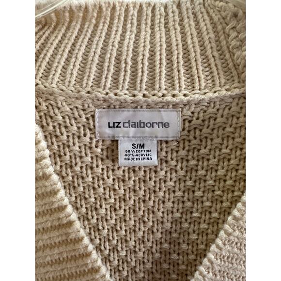 Liz Claiborne Cable Knit Sweater Vest – Size S/M (P2P 24”) - Picture 2 of 7